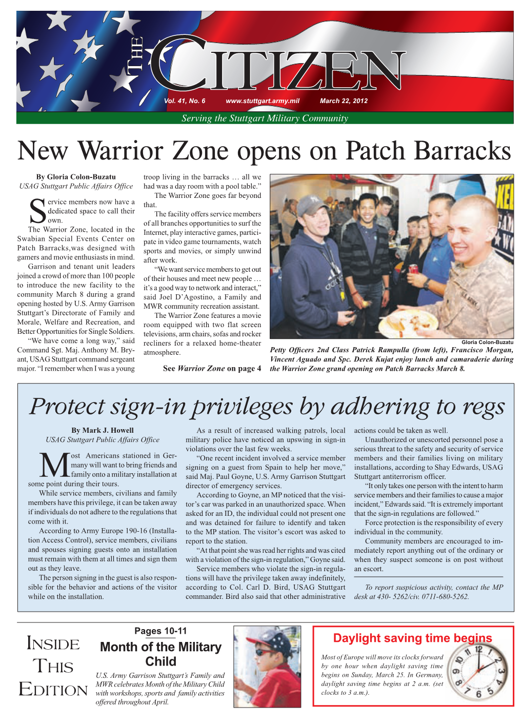 New Warrior Zone Opens on Patch Barracks