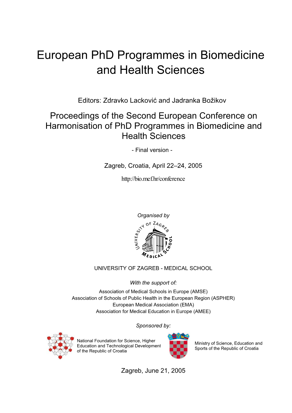 Conference Proceedings