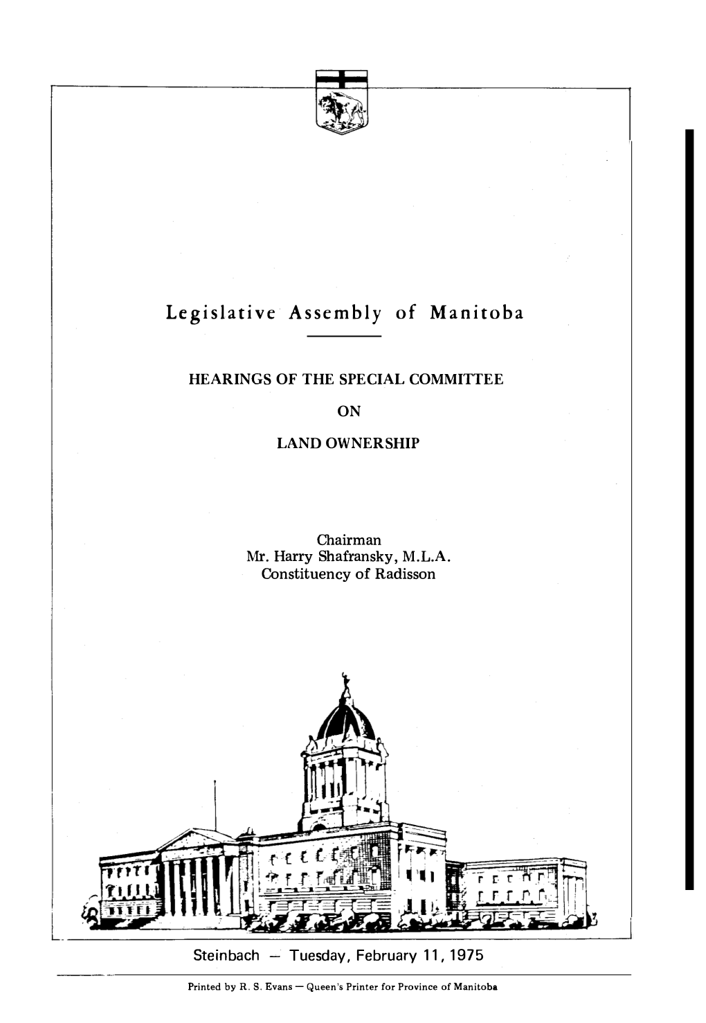 Legislative Assembly of Manitoba