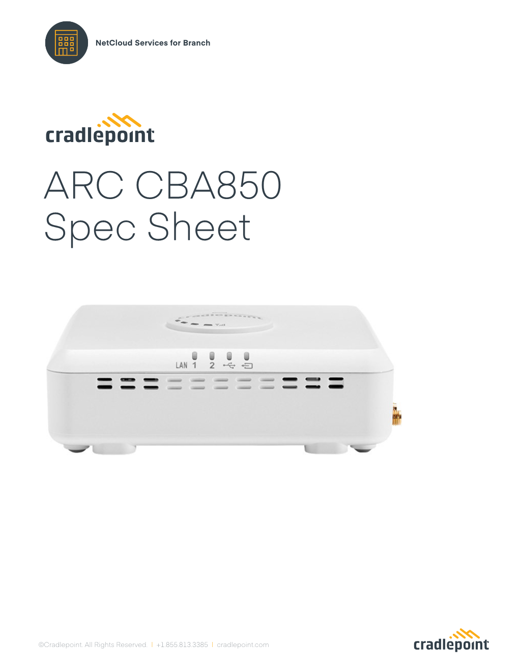 ARC CBA850 Spec Sheet