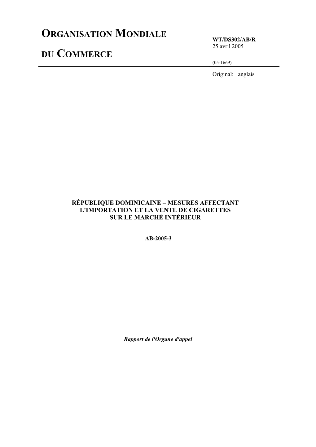 République Dominicaine Mesures Affectant