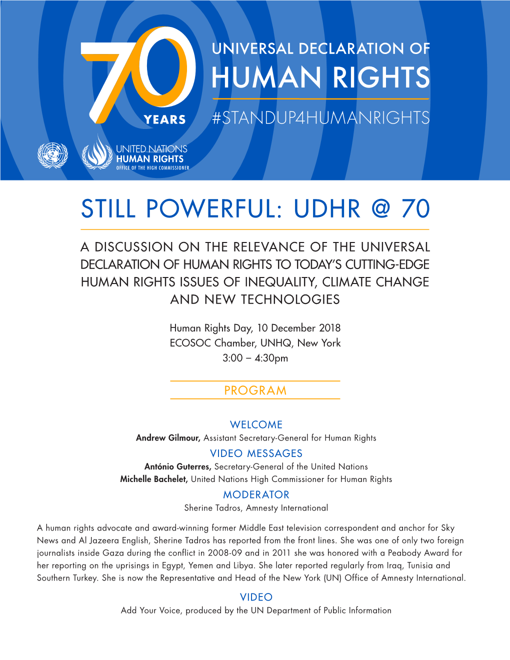 Still Powerful: Udhr @ 70