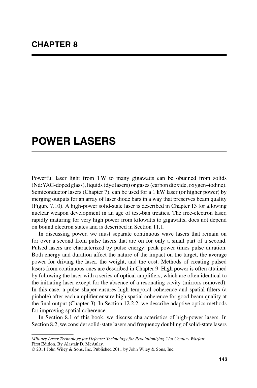 Power Lasers