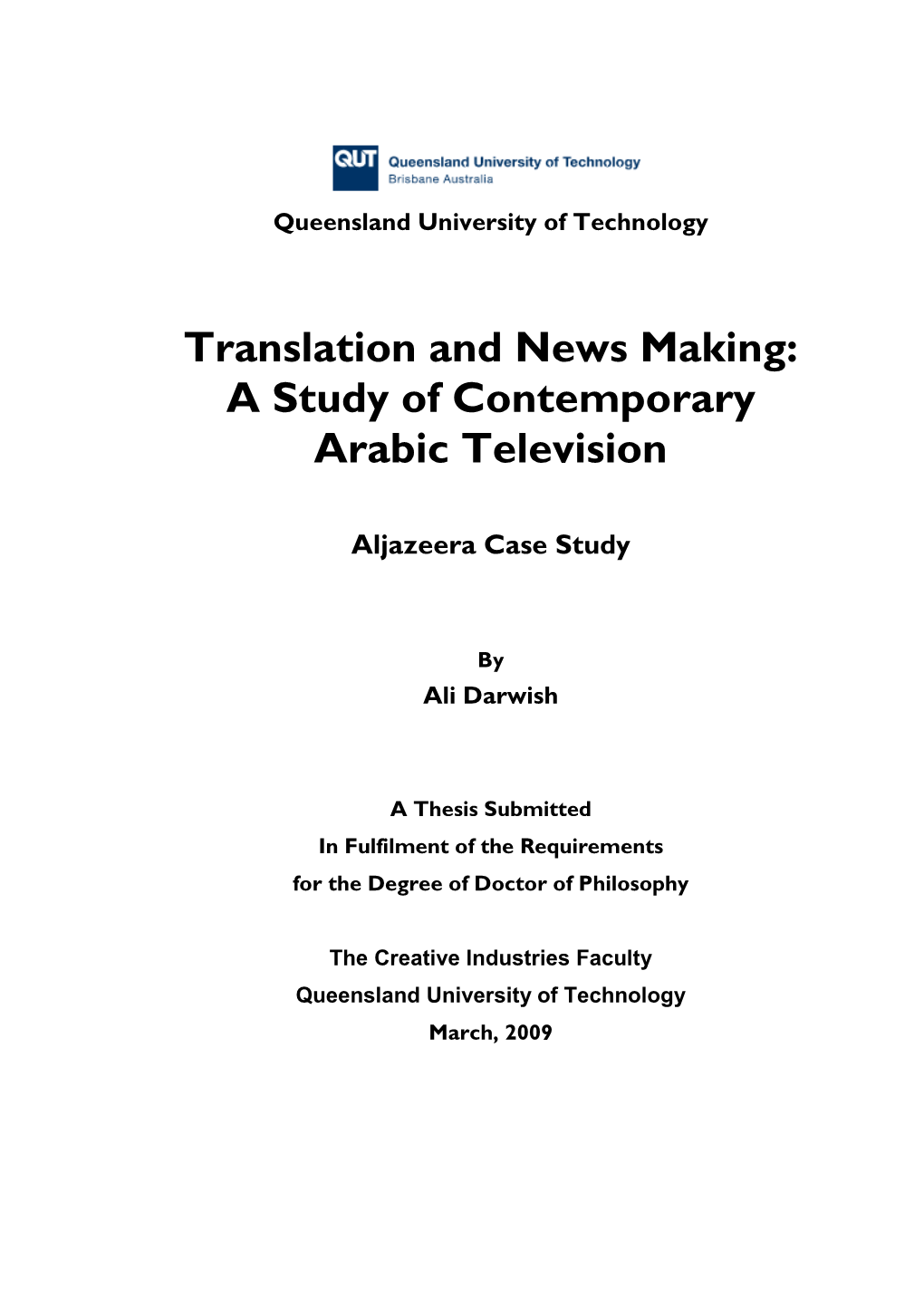 Ali Darwish Thesis