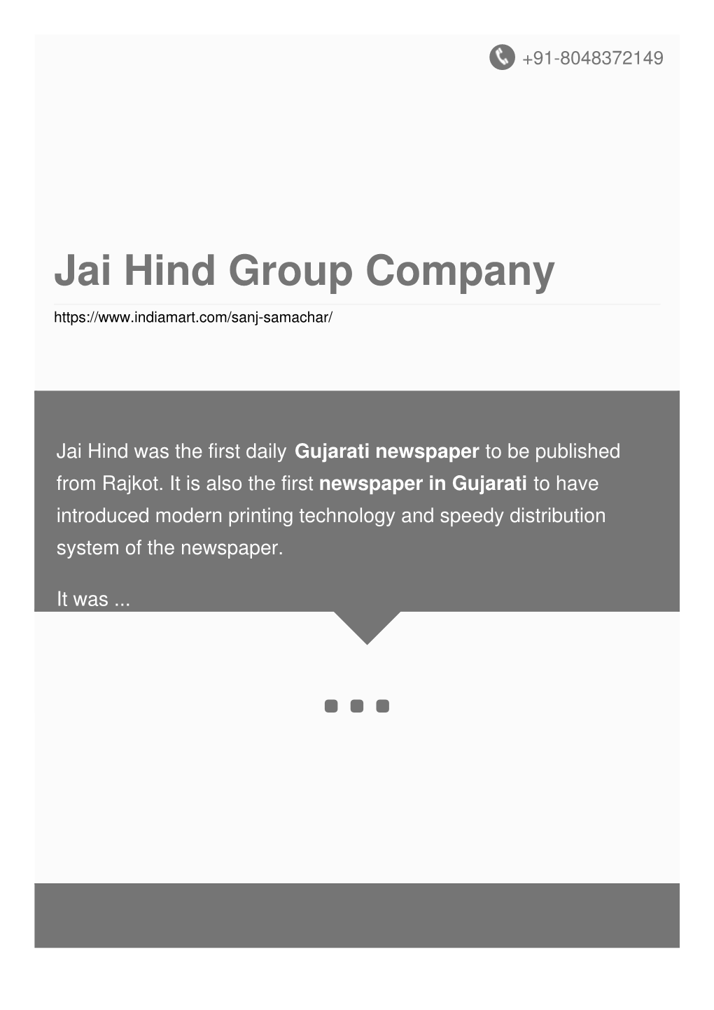 Jai Hind Group Company