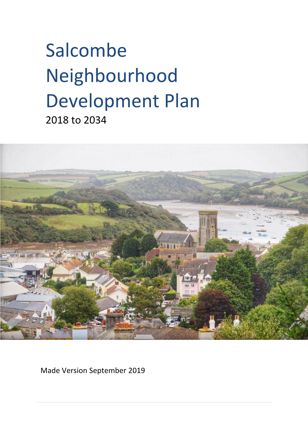 Salcombe Neighbourhood Development Plan