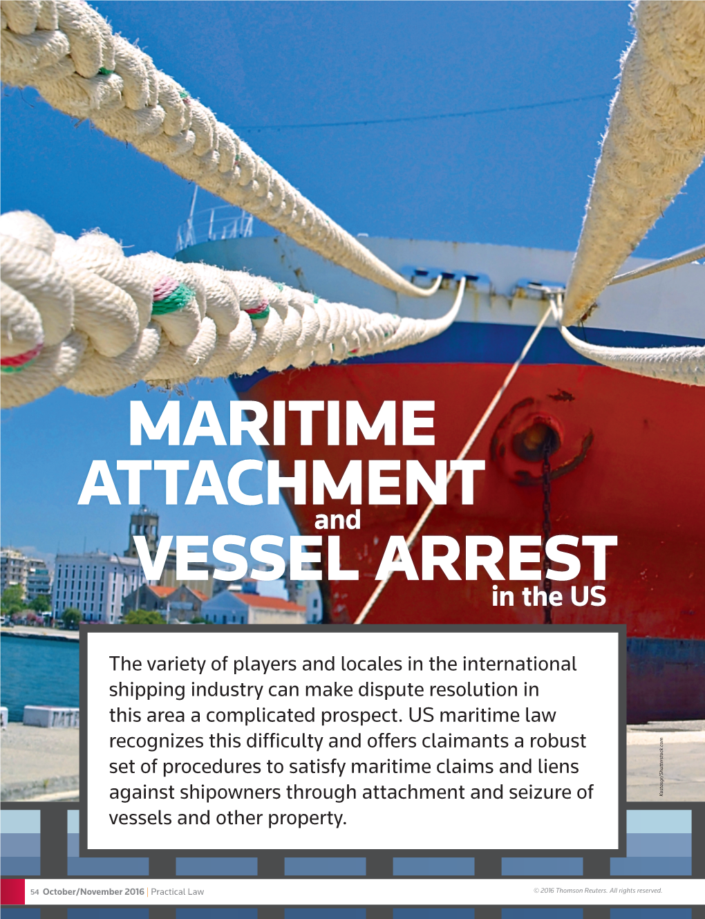 Vessel Arrest Maritime Attachment