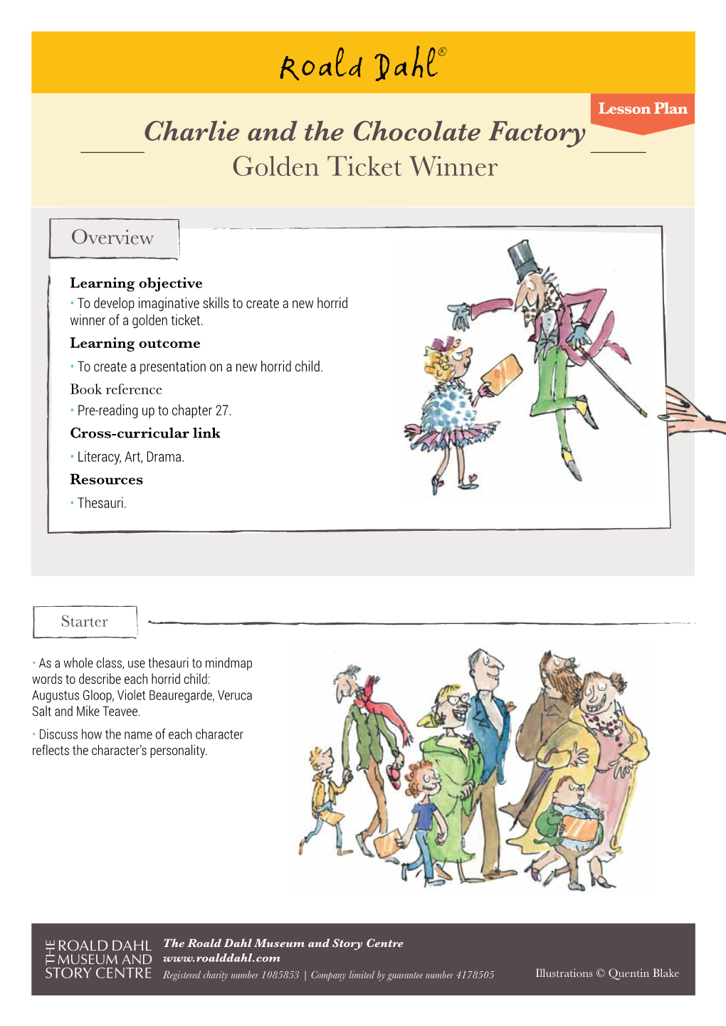 Charlie and the Chocolate Factory Golden Ticket Winner
