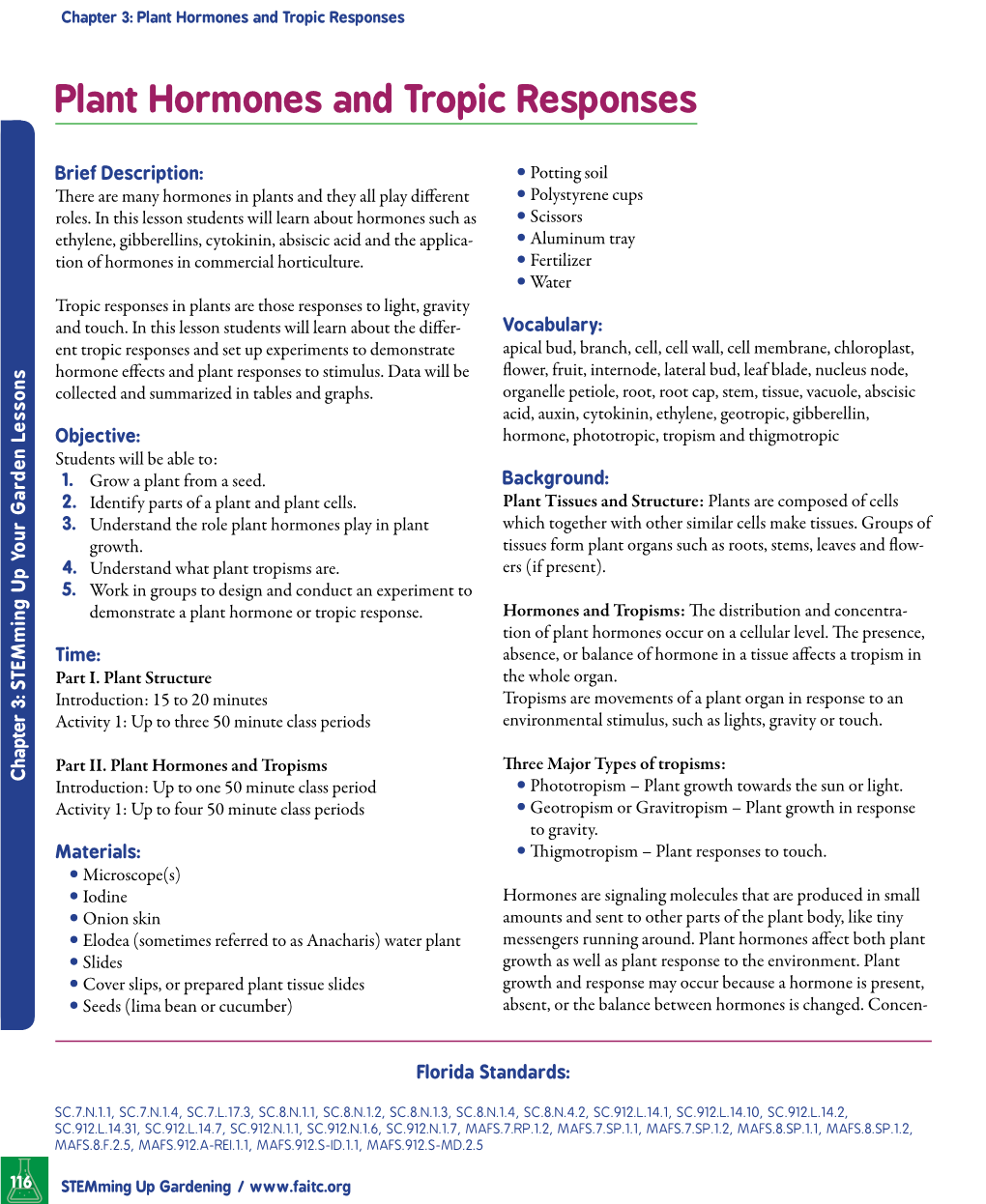 Plant Hormones and Tropic Responses