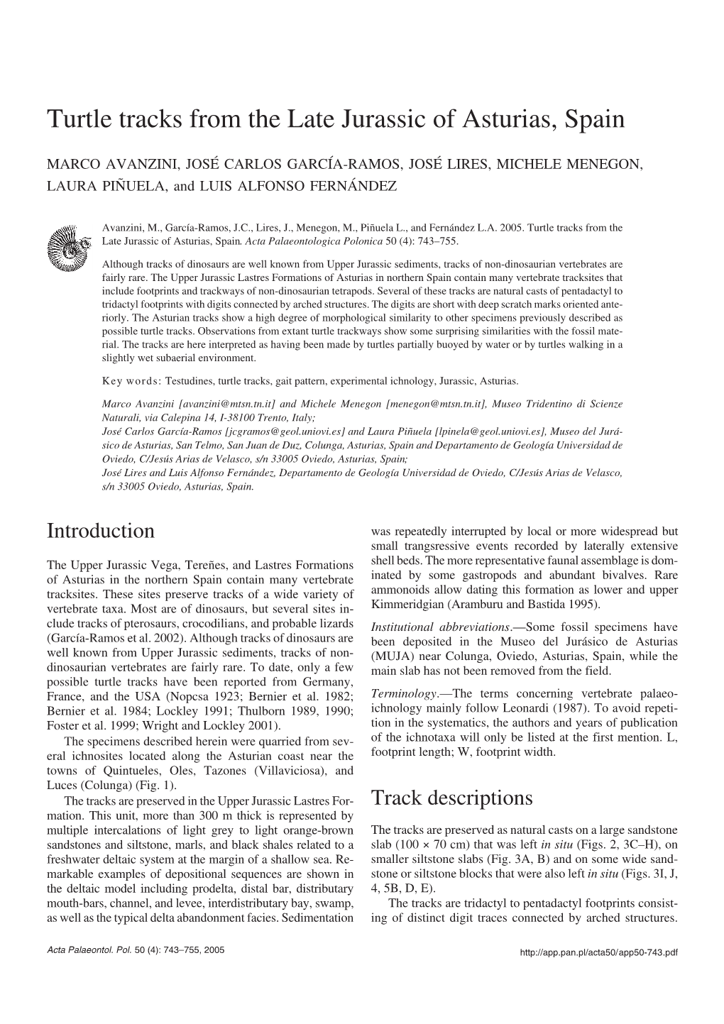 Turtle Tracks from the Late Jurassic of Asturias, Spain