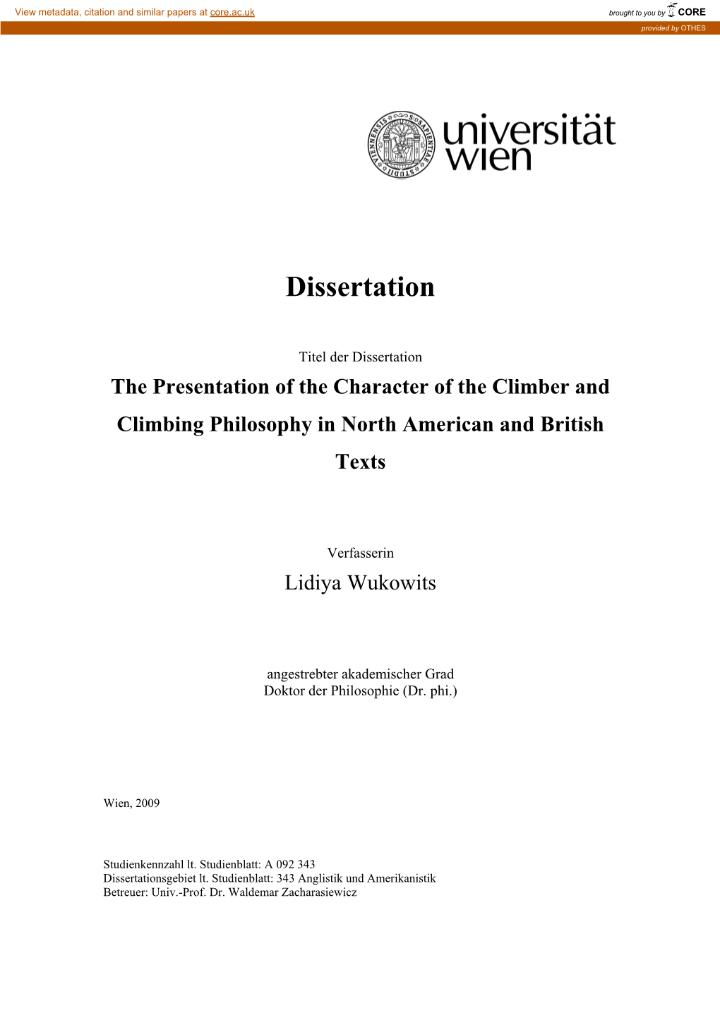 Dissertation