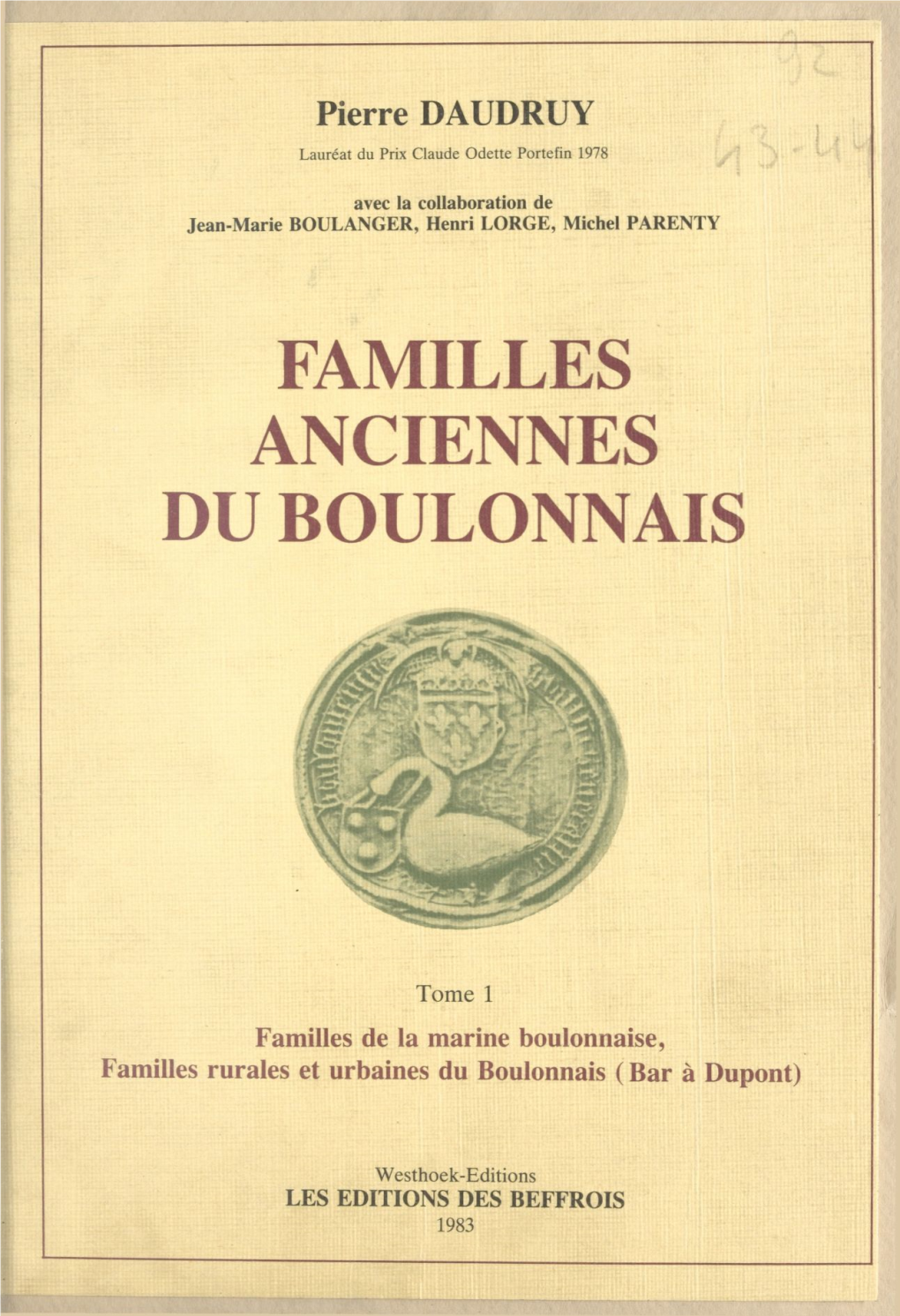 Familles Anciennes Du Boulonnais