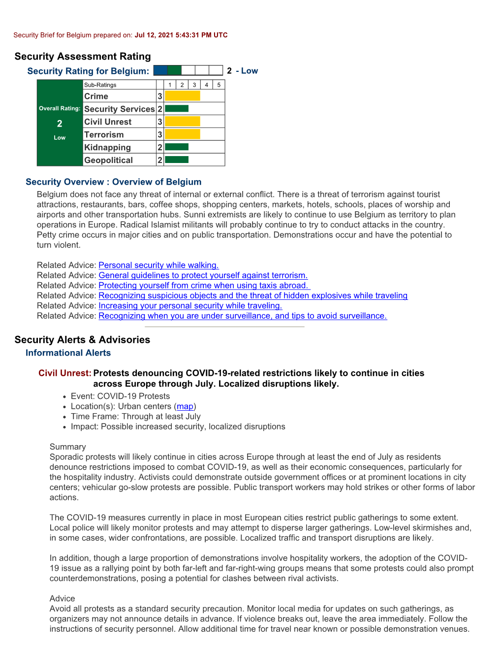 Crisis24 And/Or Its Parents and Subsidiaries (