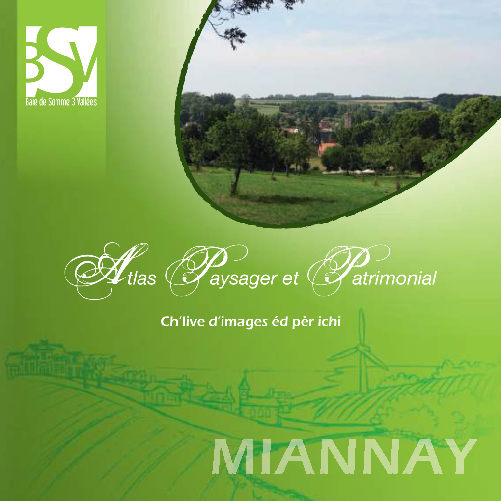 MIANNAY Sommaire Paysage D’Aujourd’Hui ……………………………………………………