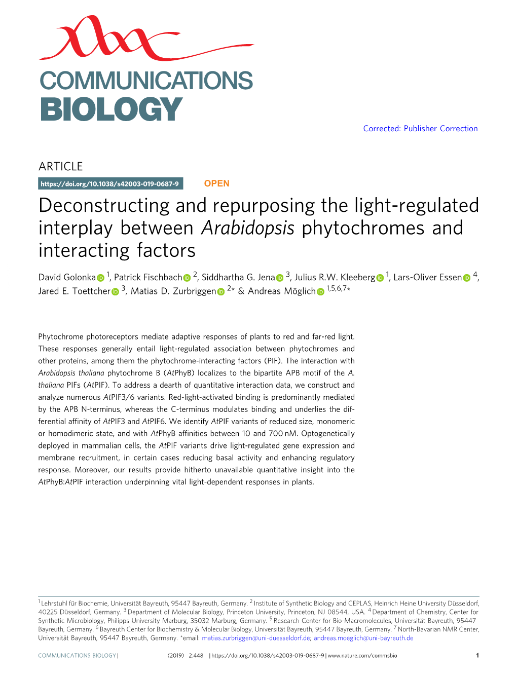 Deconstructing and Repurposing the Light-Regulated Interplay Between Arabidopsis Phytochromes and Interacting Factors