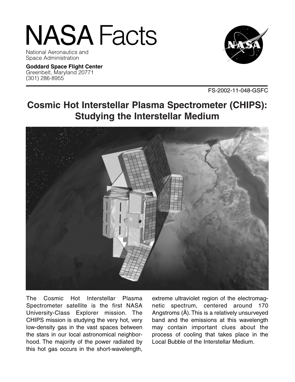 CHIPS): Studying the Interstellar Medium