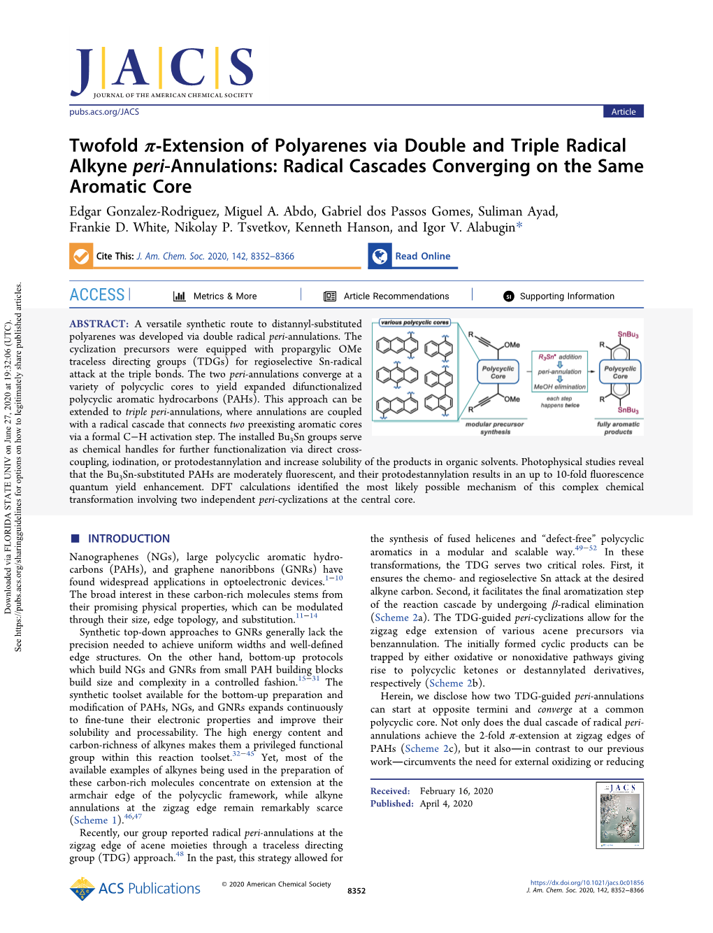 Twofold Π‑Extension of Polyarenes Via Double and Triple Radical Alkyne Peri-Annulations