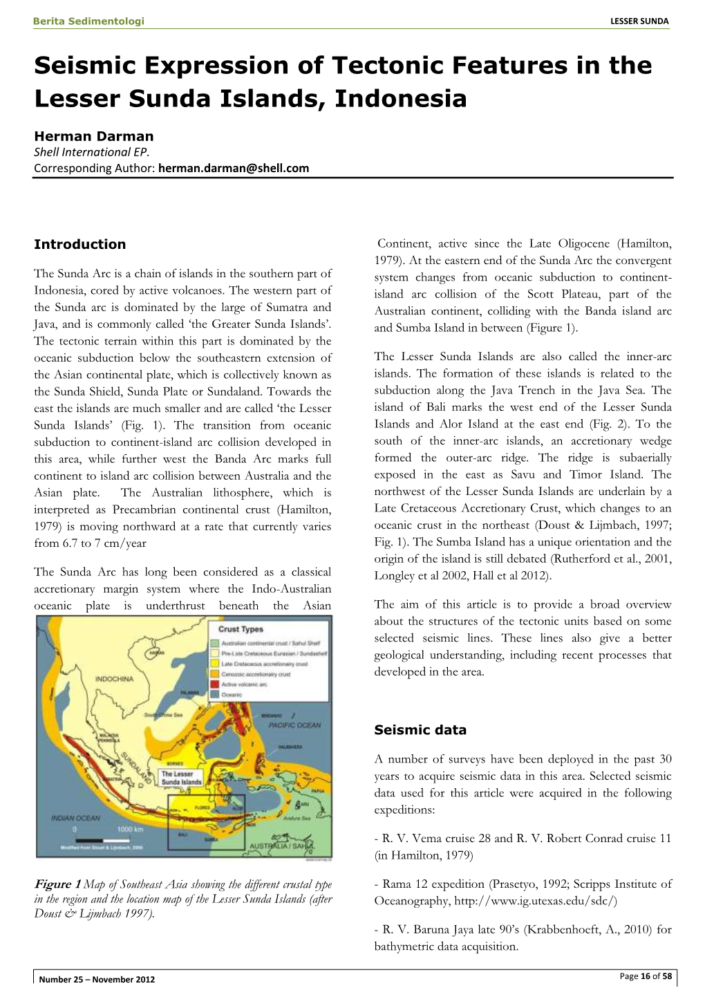 Seismic Expression of Tectonic Features in the Lesser Sunda Islands, Indonesia