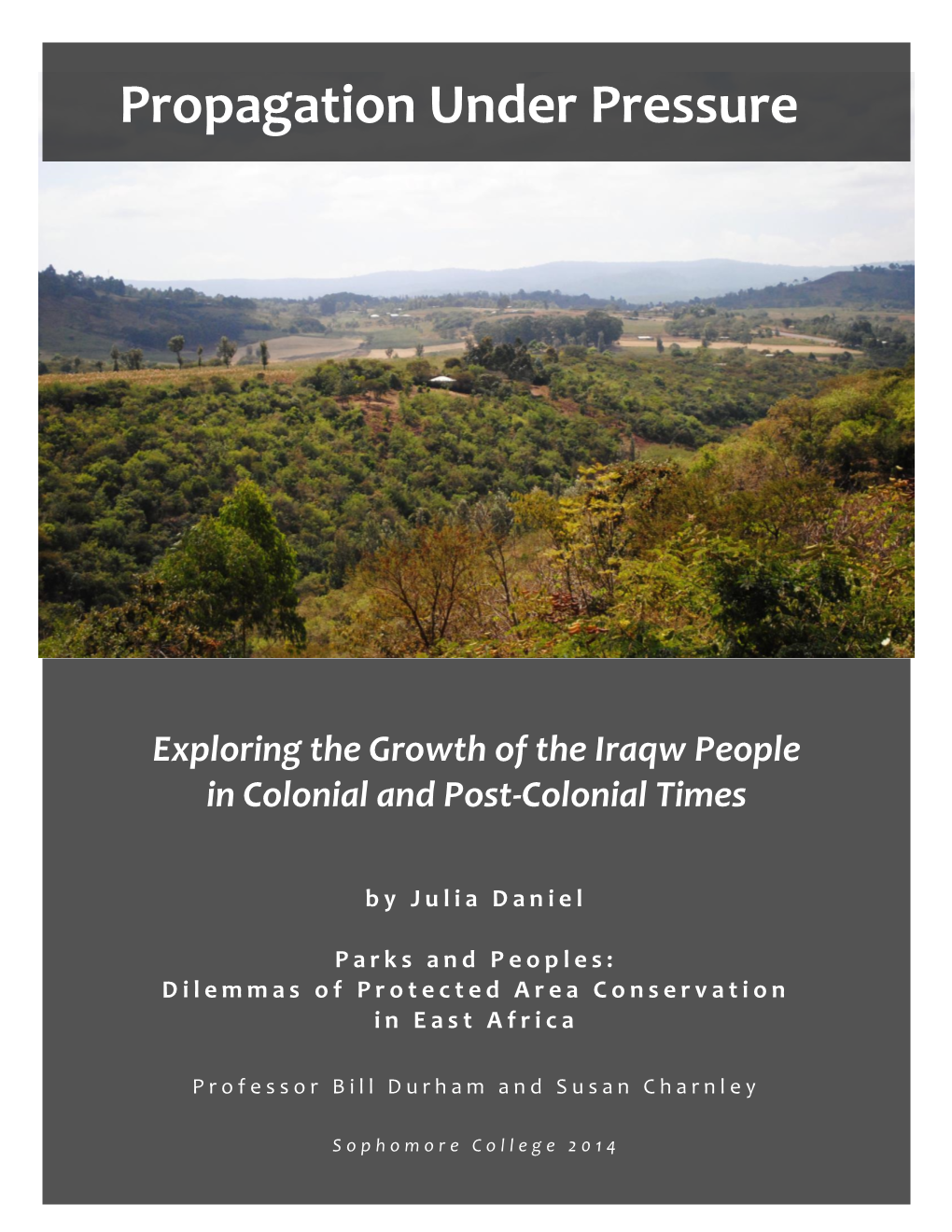 Exploring the Growth of the Iraqw People in Colonial and Post-Colonial Times