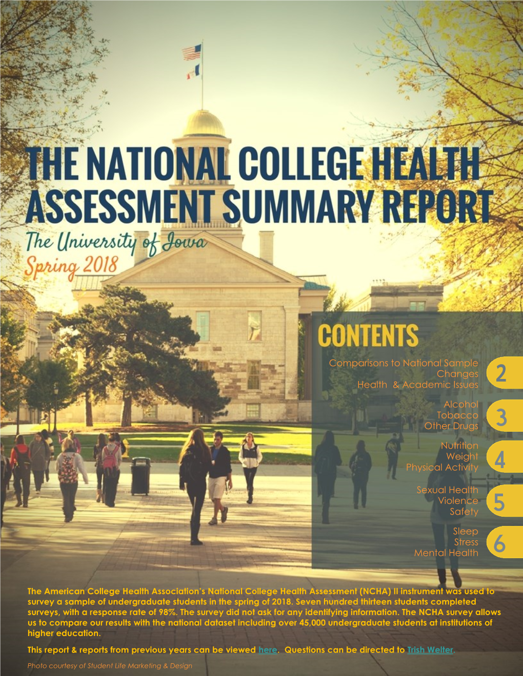 Comparisons to National Sample Changes Health & Academic Issues