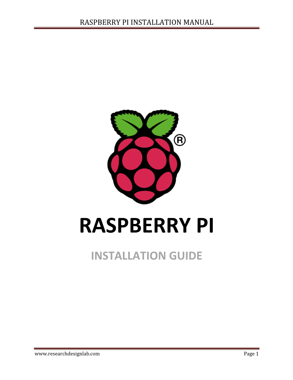 Raspberry Pi Installation Manual