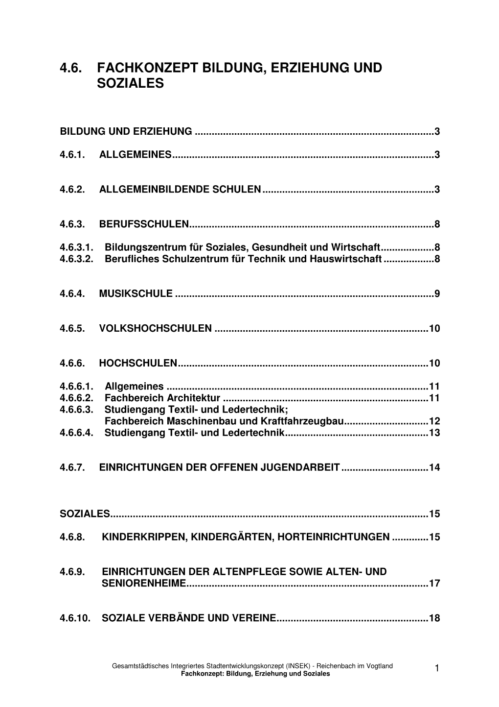 4.6. Fachkonzept Bildung, Erziehung Und Soziales