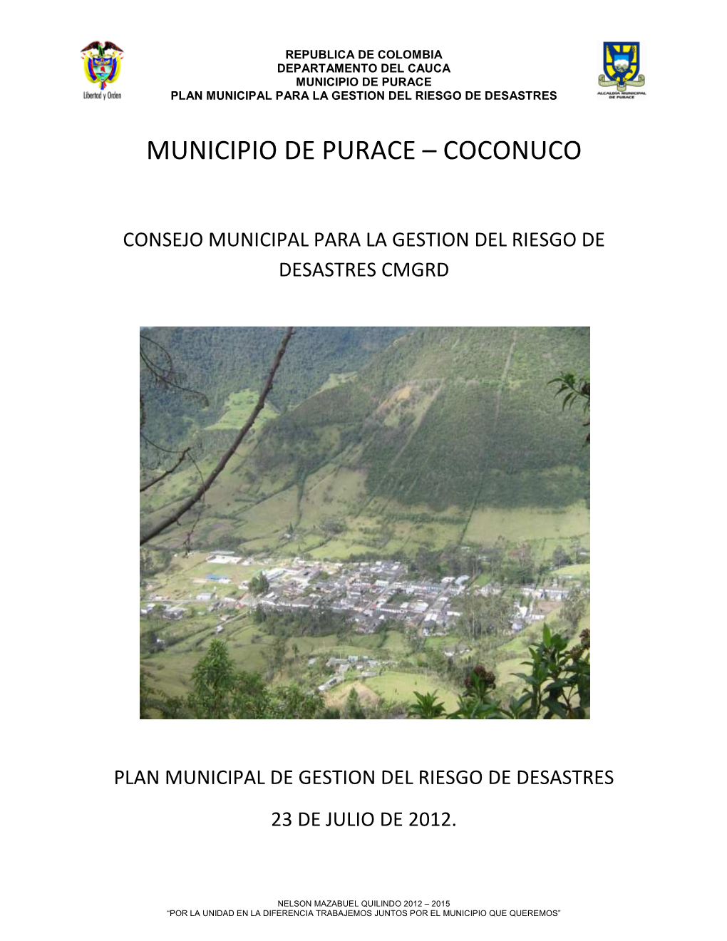 Municipio De Purace – Coconuco