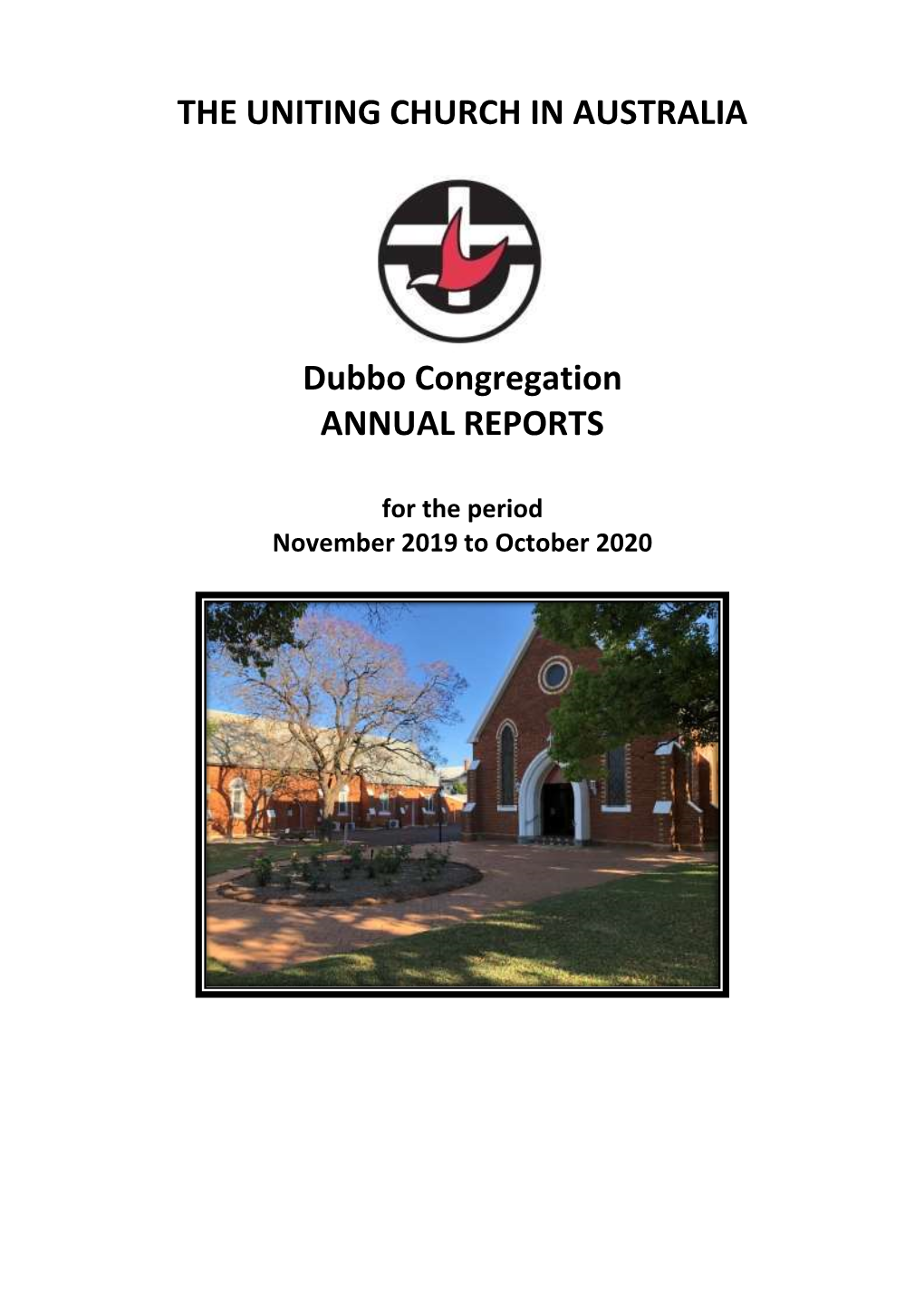 THE UNITING CHURCH in AUSTRALIA Dubbo Congregation