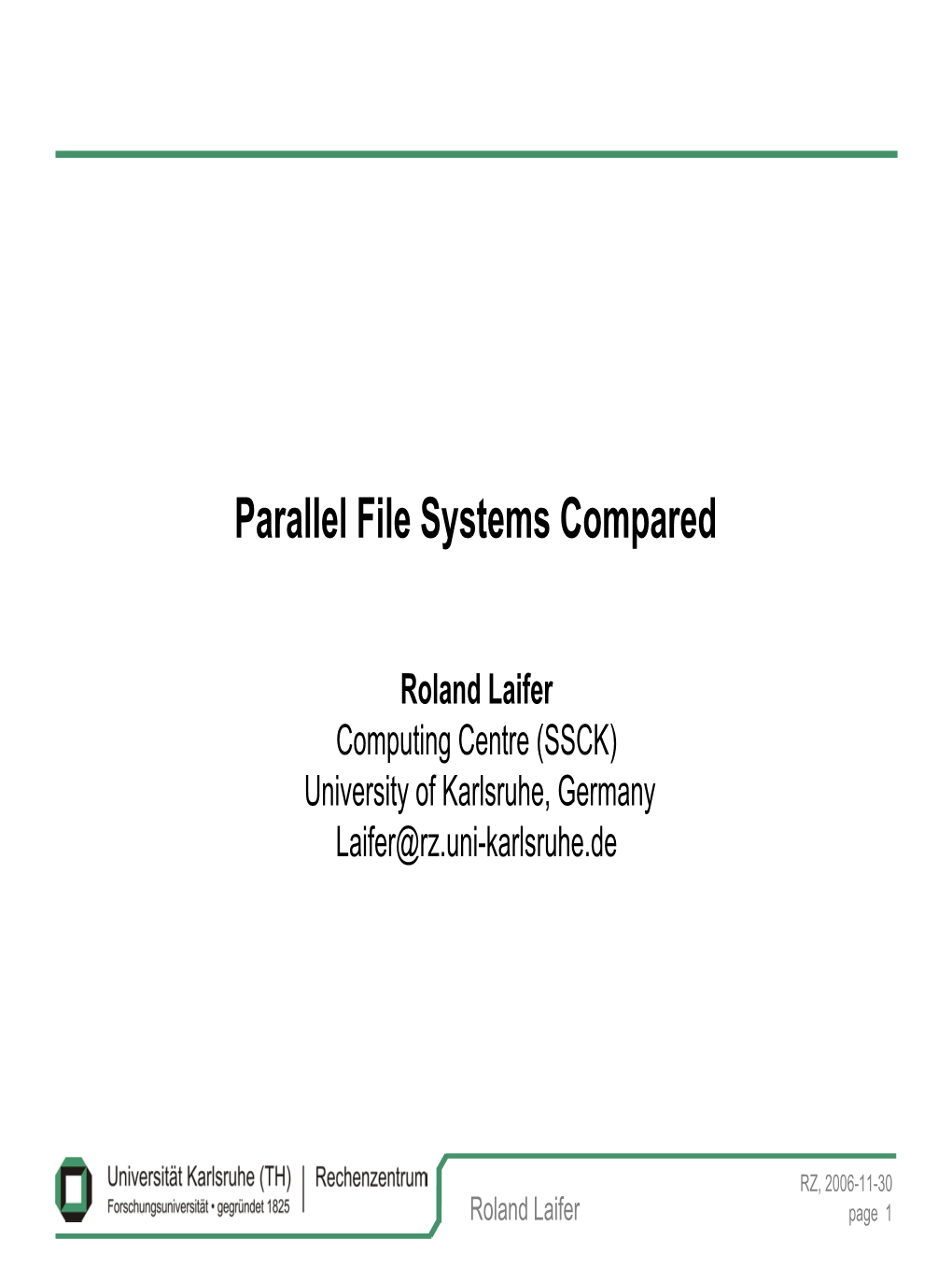 Experiences with HP SFS / Lustre in HPC Production