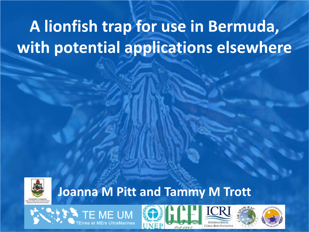 Lionfish Trap Project
