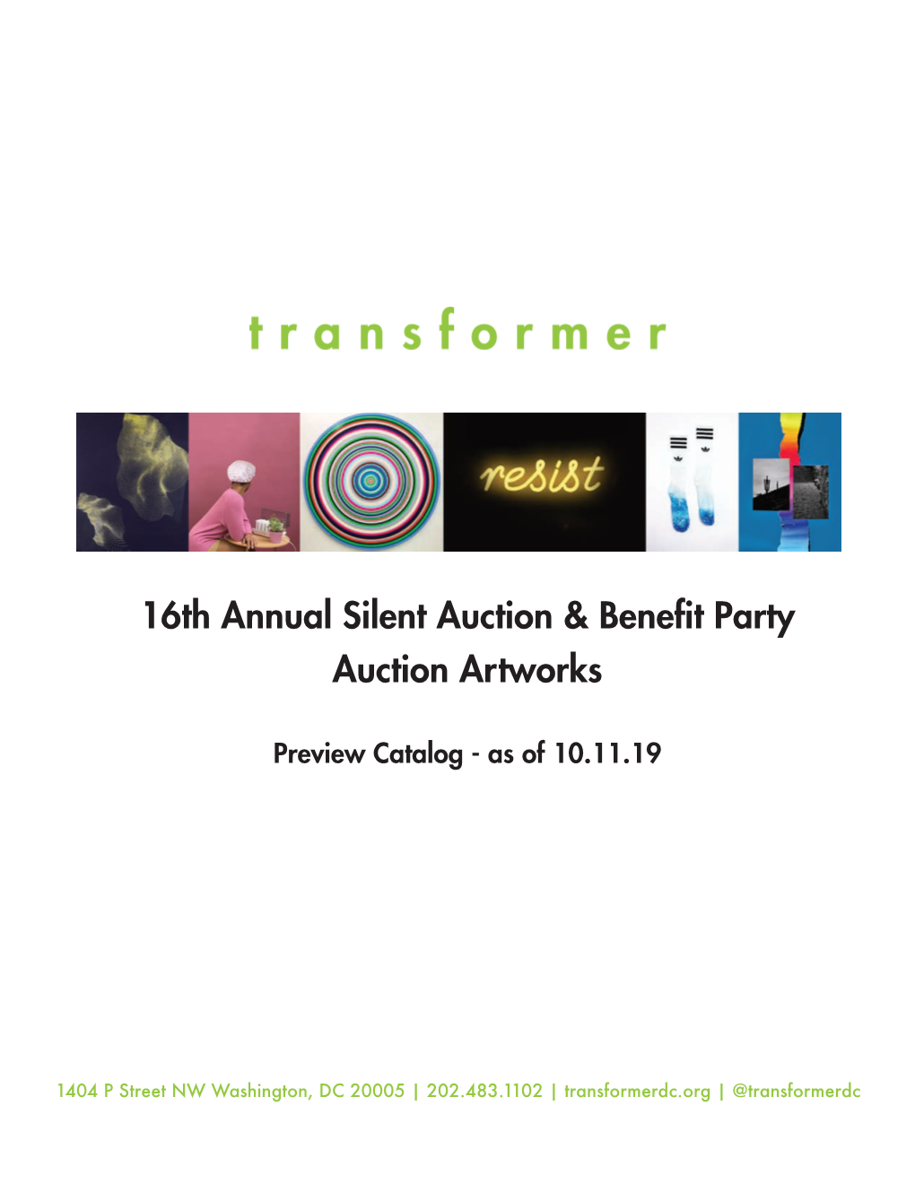 16Th Annual Silent Auction & Benefit Party Auction Artworks