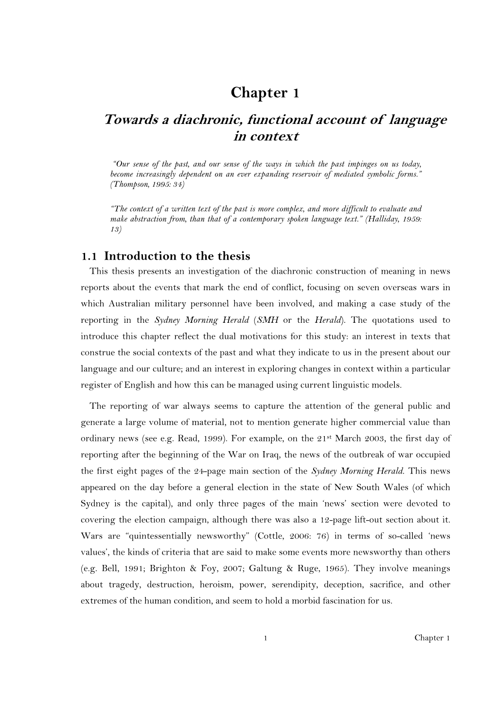 Chapter 1 1 Towards a Diachronic, Functional Account of Language in Context