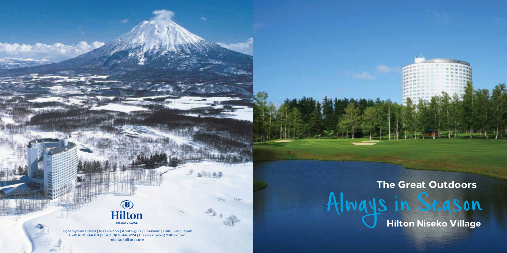 Hilton Niseko Village the Great Outdoors