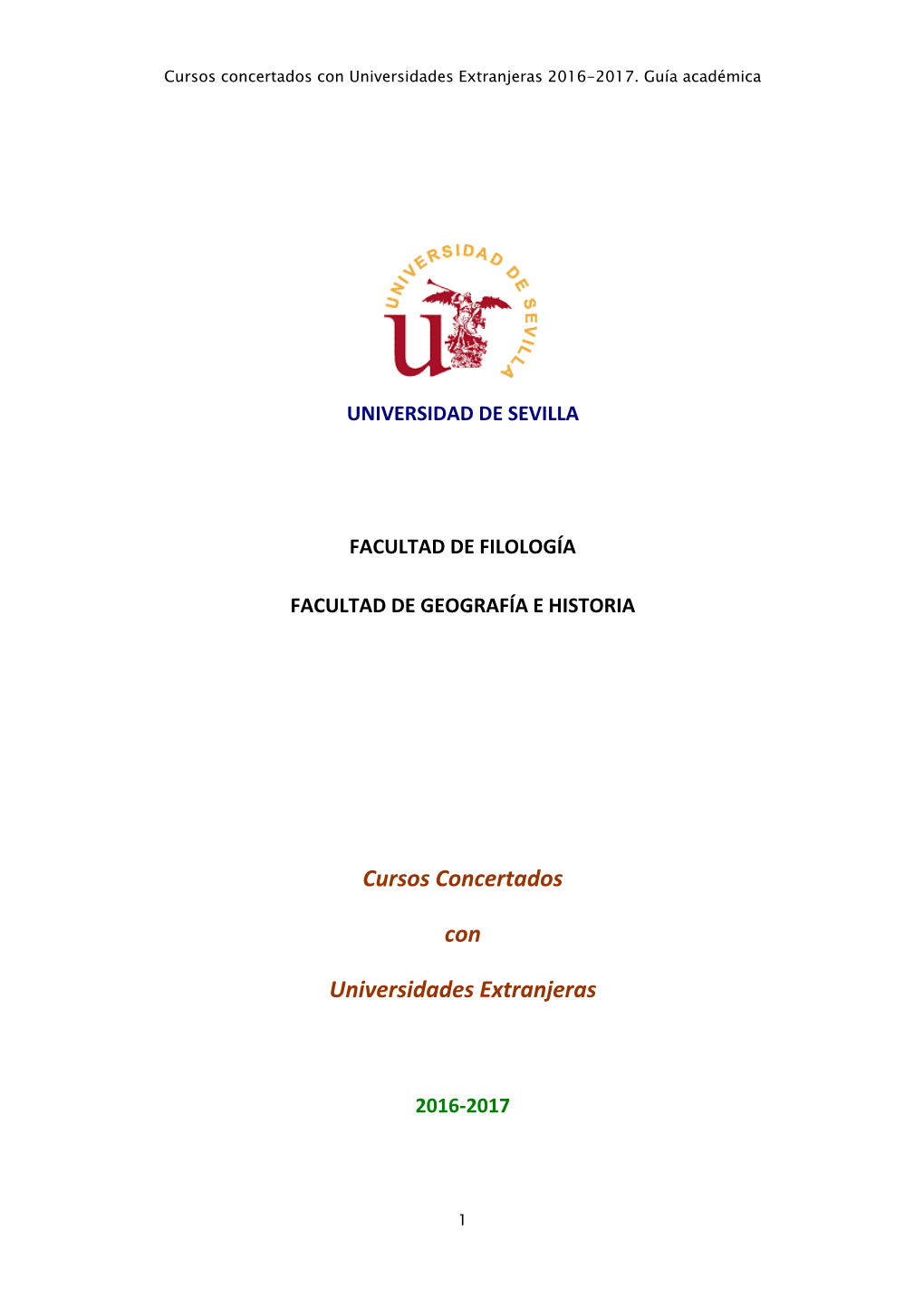 Cursos Concertados Con Universidades Extranjeras 2016-2017