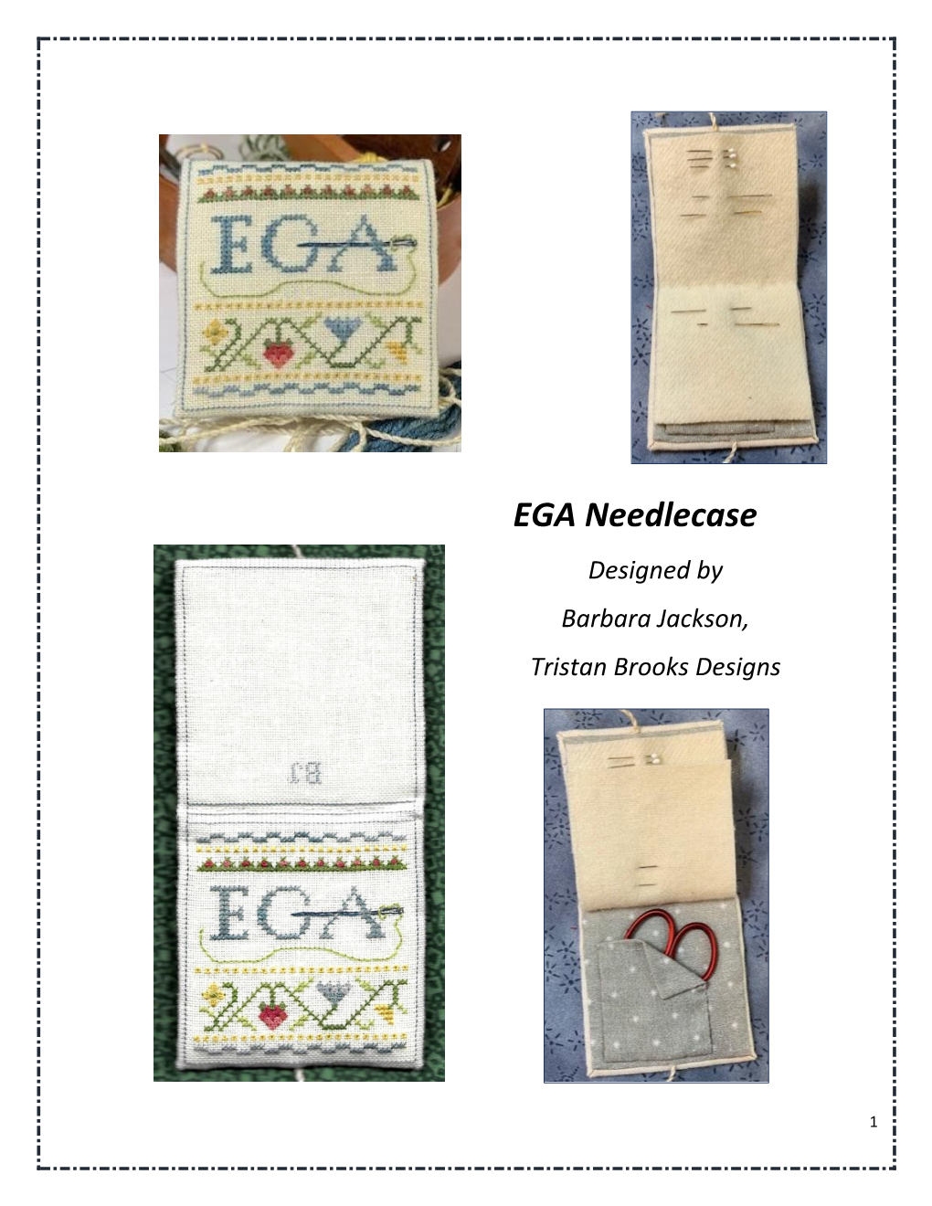 EGA Needlecase Designed by Barbara Jackson, Tristan Brooks Designs