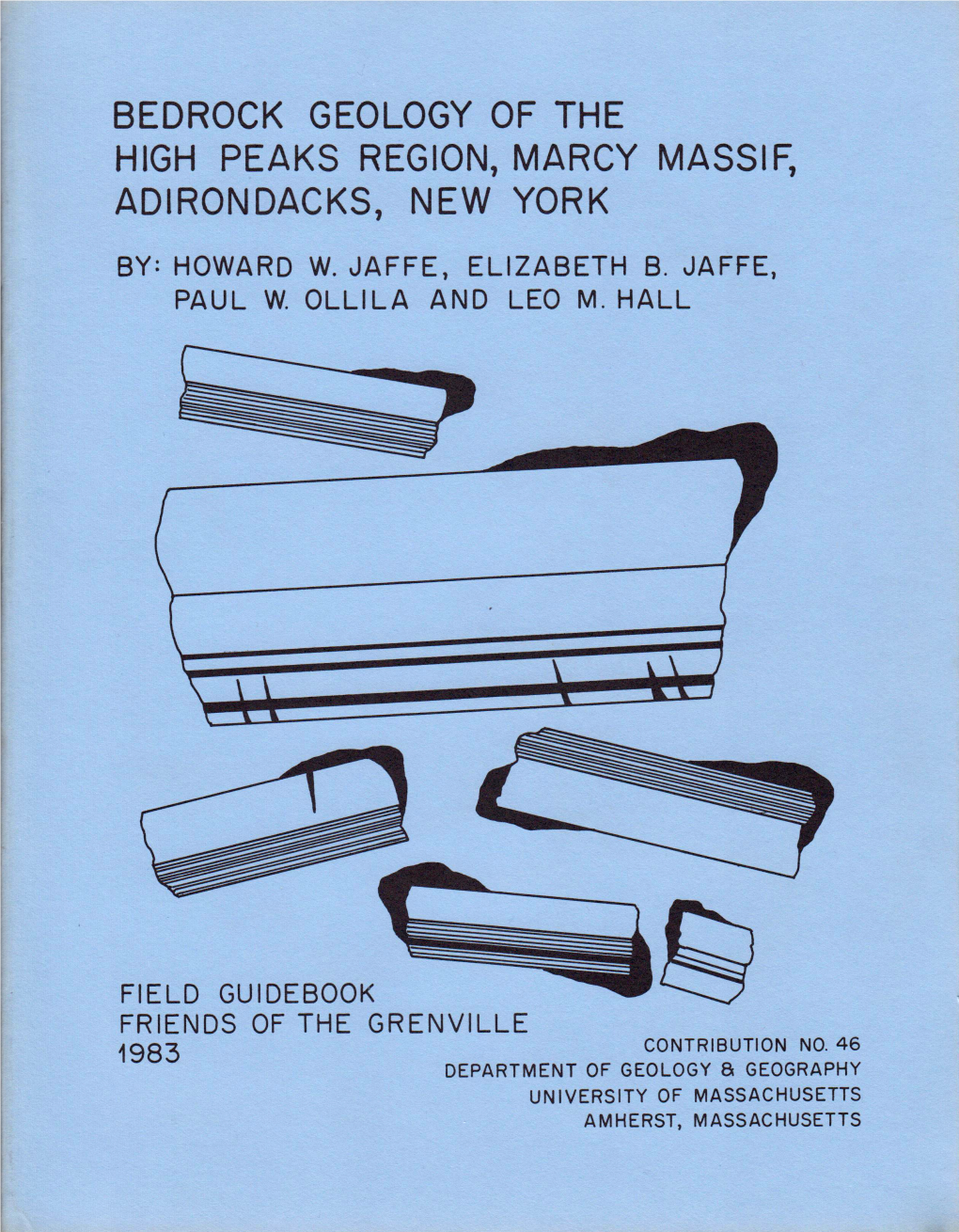 Bedrock Geology of the High Peaks Region, Marcy Massif, Adirondacks