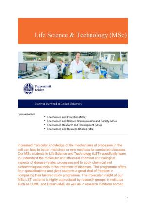 Life Science & Technology (Msc)