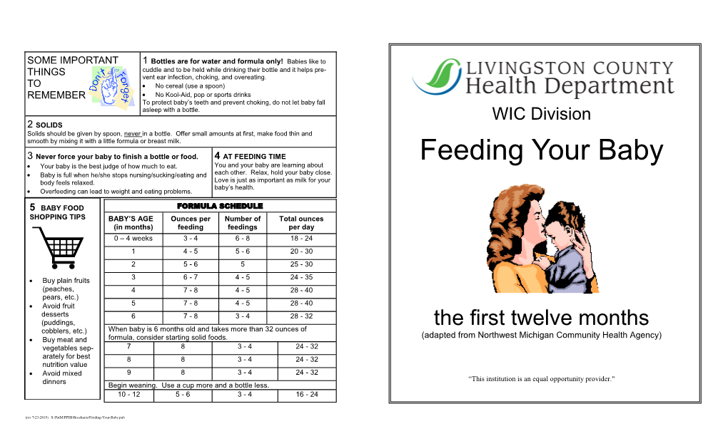 Feeding Your Baby  Your Baby Is the Best Judge of How Much to Eat