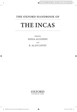 Inca Advances Into the Southeastern Tropics the Inca Frontier in Perspective