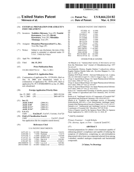 (12) United States Patent (10) Patent No.: US 8,664.224 B2 Shirouzu Et Al
