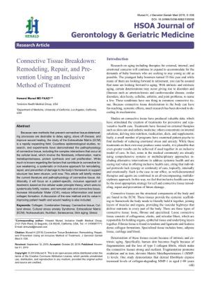 Connective Tissue Breakdown