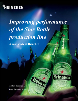 Improving Performance of the Star Bottle Production Line a Case Study at Heineken