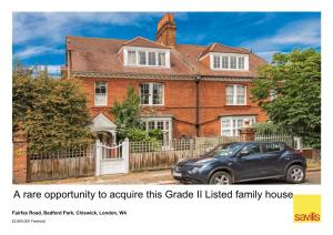 A Rare Opportunity to Acquire This Grade II Listed Family House