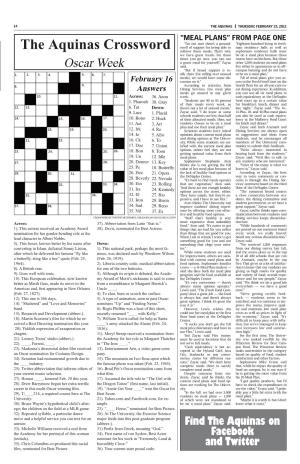 The Aquinas Crossword Swell of Support for Being Able to Man Residence Halls As Well As Rollover Those Meals