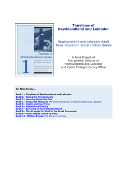 Timelines of Newfoundland and Labrador