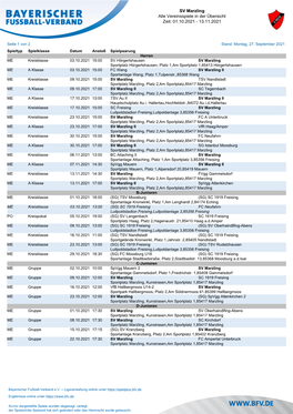 SV Marzling Alle Vereinsspiele in Der Übersicht Zeit: 15.08