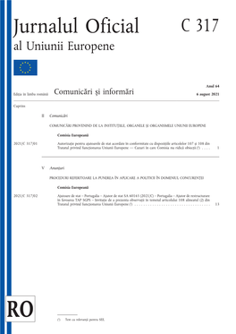 Jurnalul Oficial Al Uniunii Europene C 317/1