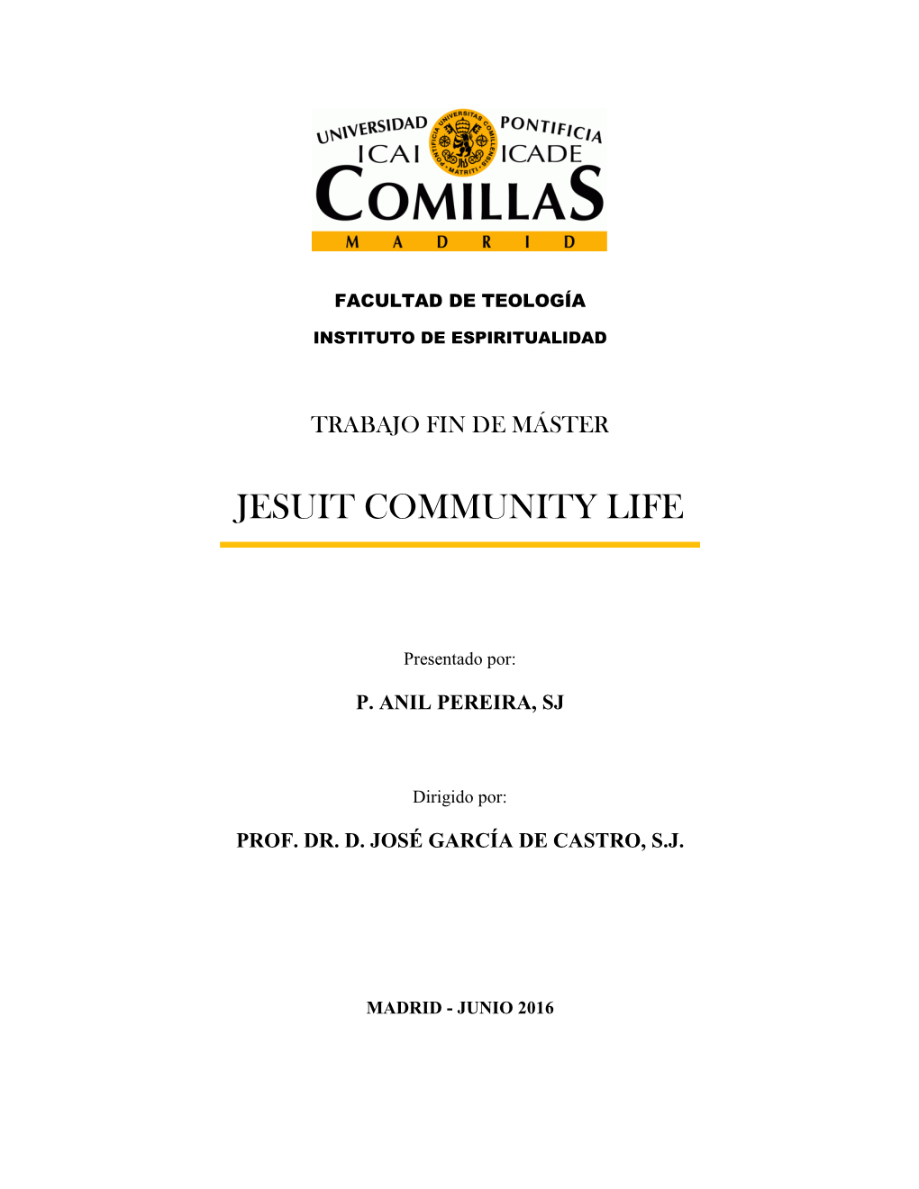 Jesuit Community Life