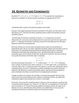 Chapter 14: Geometry and Coordinates