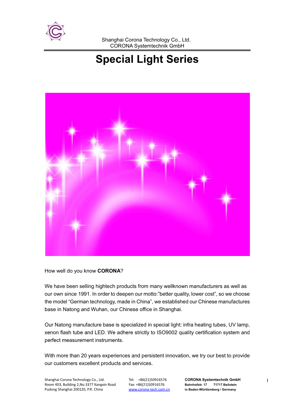 Special Light Catalogue English.Docx